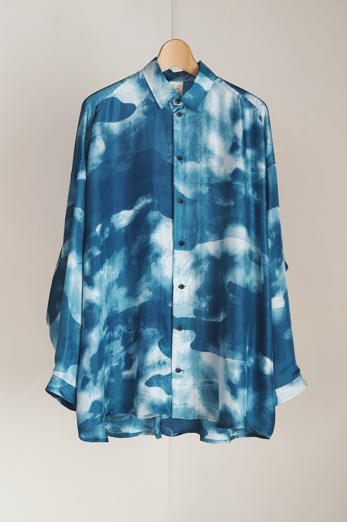 SHIRT#100 - SILK AIZOME CLOUDS - JAN JAN VAN ESSCHE