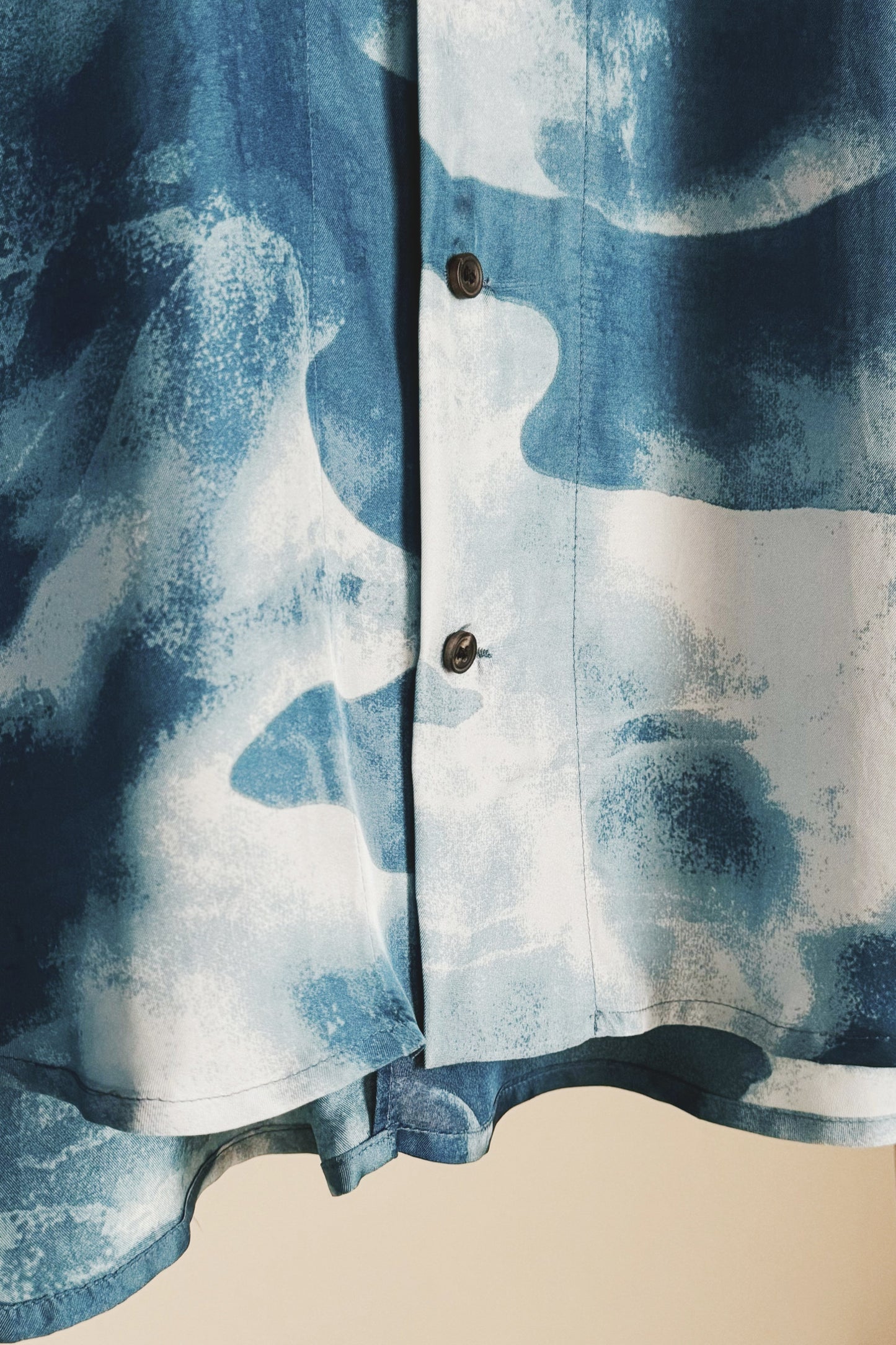 SHIRT#100 - SILK AIZOME CLOUDS - JAN JAN VAN ESSCHE