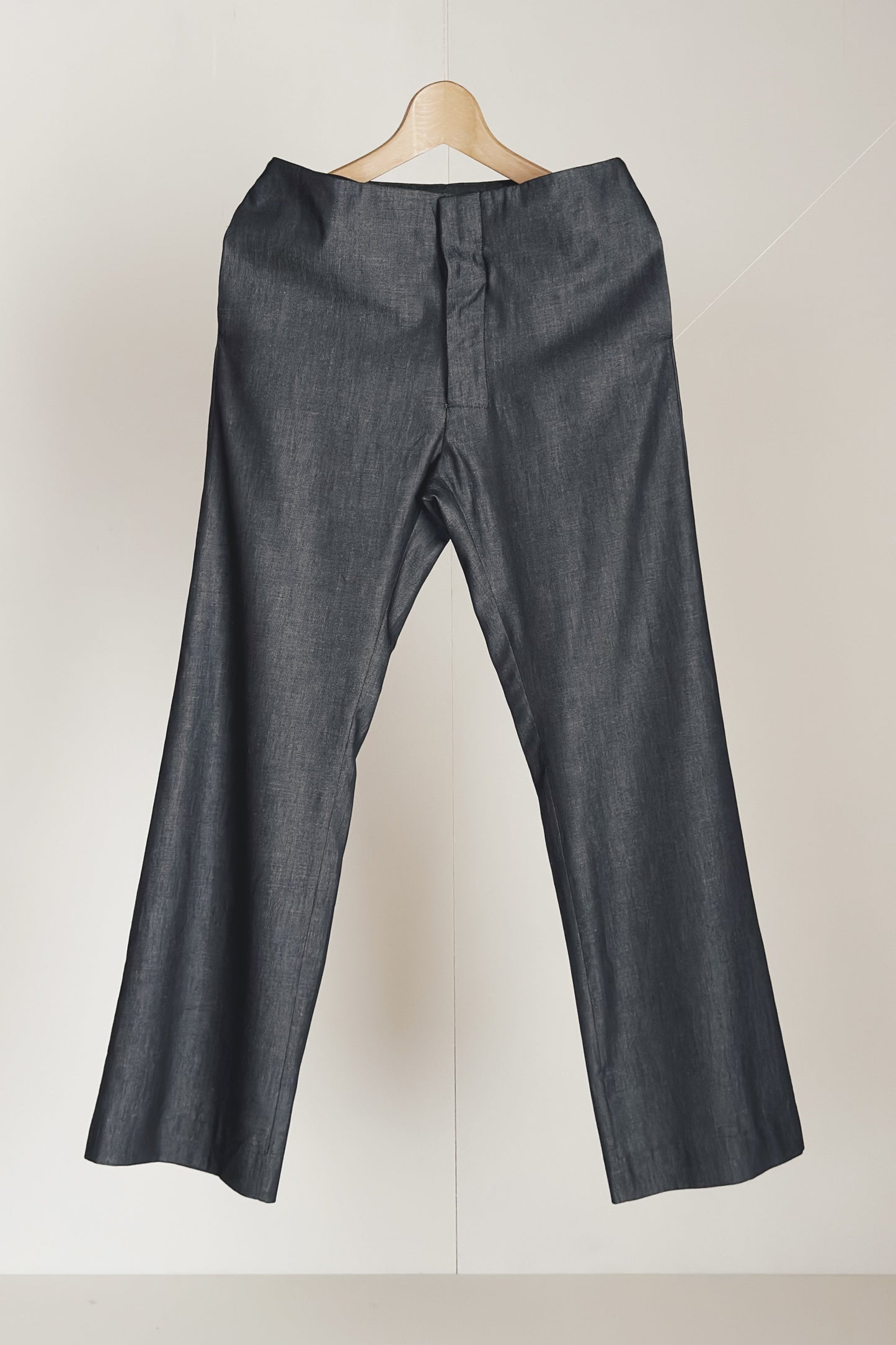 TAILORED TROUSERS - BLACK DENIM - GABRIELA COLL GARMENTS