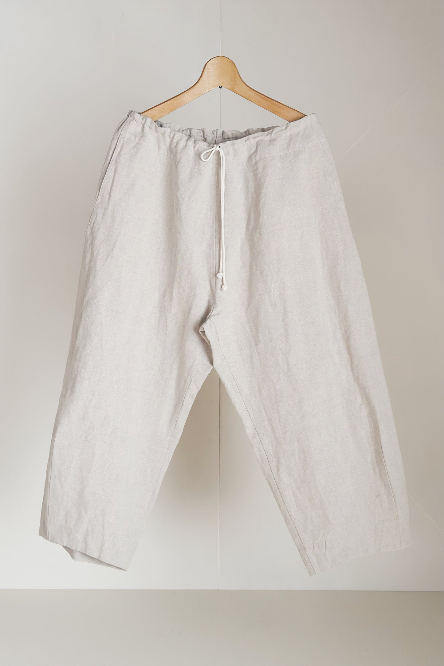 CLOUDY SHAPED TROUSERS - NATURAL FARMERS CLOTH - UNKRUID