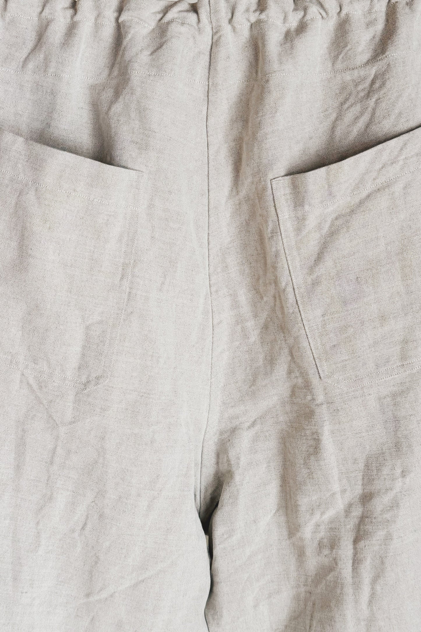 CLOUDY SHAPED TROUSERS - NATURAL FARMERS CLOTH - UNKRUID