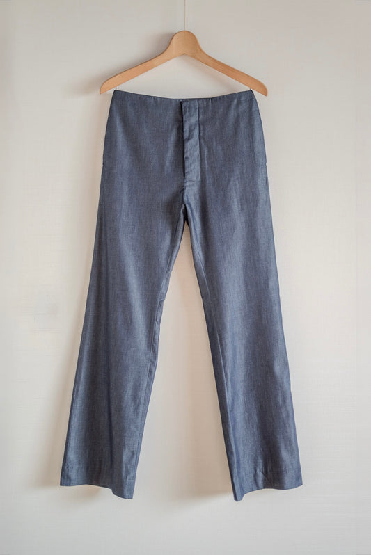 TAILORED TROUSERS BLUE DENIM GABRIELA COLL GARMENTS