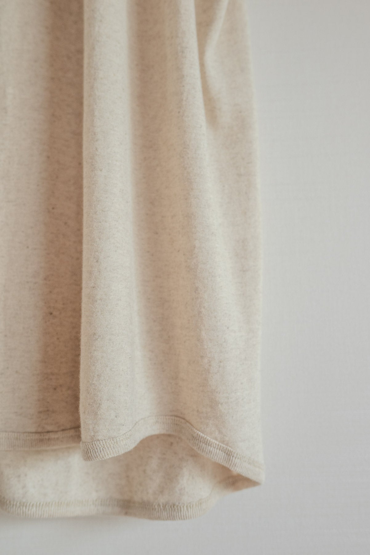 JAN-JAN VAN ESSCHE LOOSE FIT TANK TOP COTTON LINEN JERSEY NATURAL BROWN