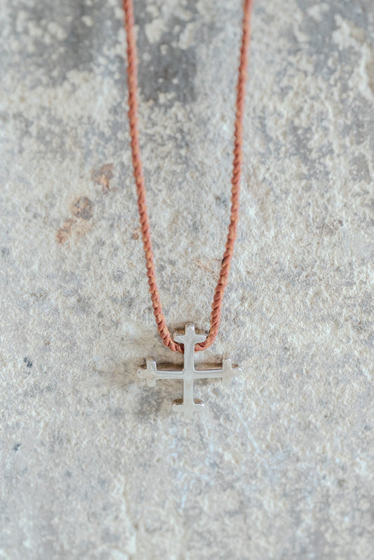 MARIA RUDMAN SILVER COLLECTION CROSS NECKLACE