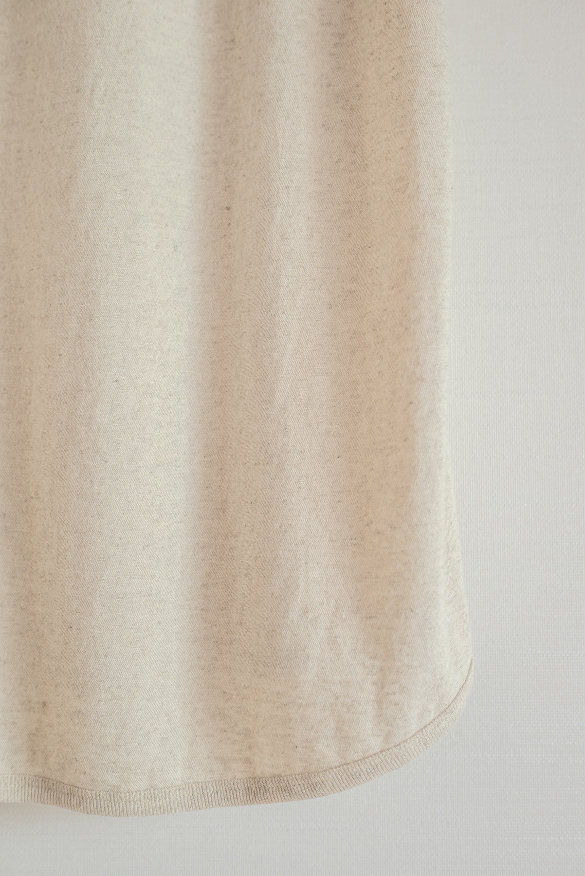 JAN-JAN VAN ESSCHE LOOSE FIT TANK TOP COTTON LINEN JERSEY NATURAL BROWN