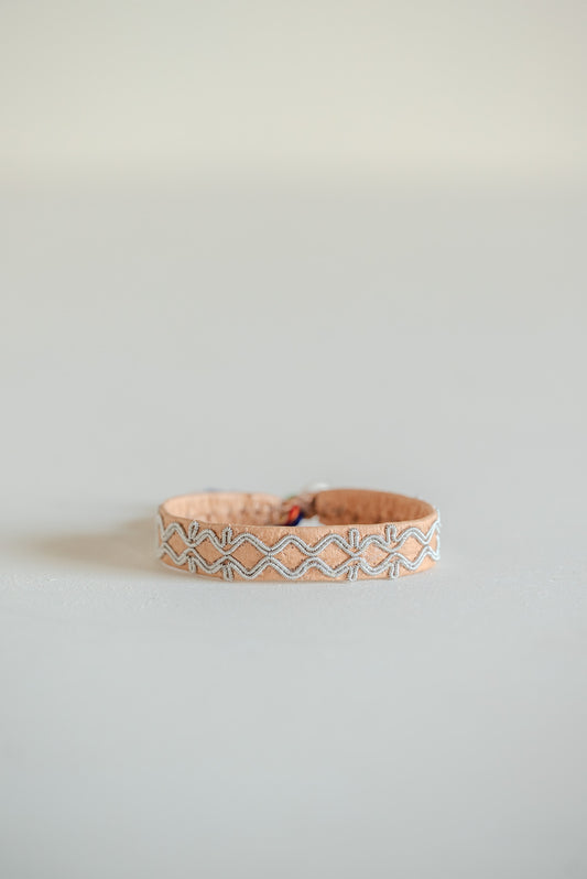 MARIA RUDMAN Authentic Collection Tan Double Zig Zag bracelet – view 1