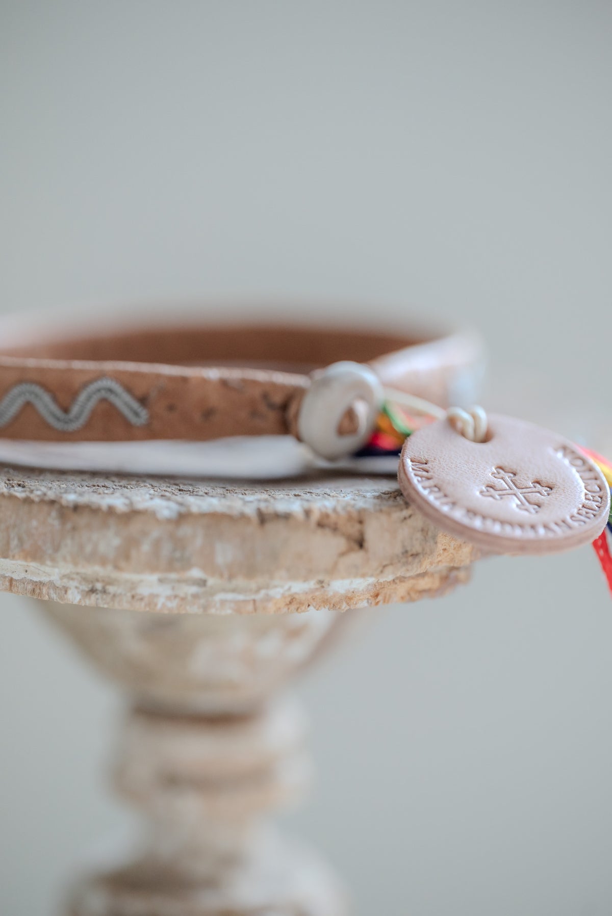 MARIA RUDMAN Authentic Collection Tan Zig Zag bracelet – detail
