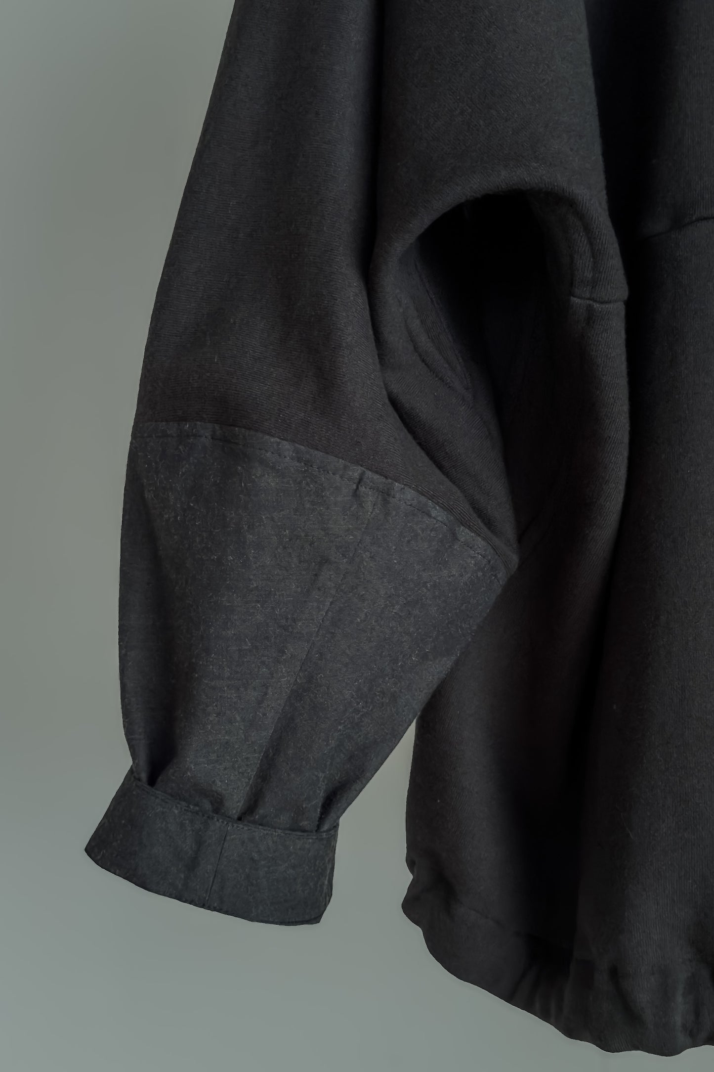 SWEAT#54 - ANTHRACITE COTTON LINEN WOOL - JAN JAN VAN ESSCHE