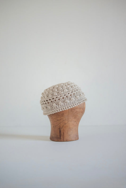 JAN-JAN VAN ESSCHE Hand Crochet Beanie Hemp Natural
