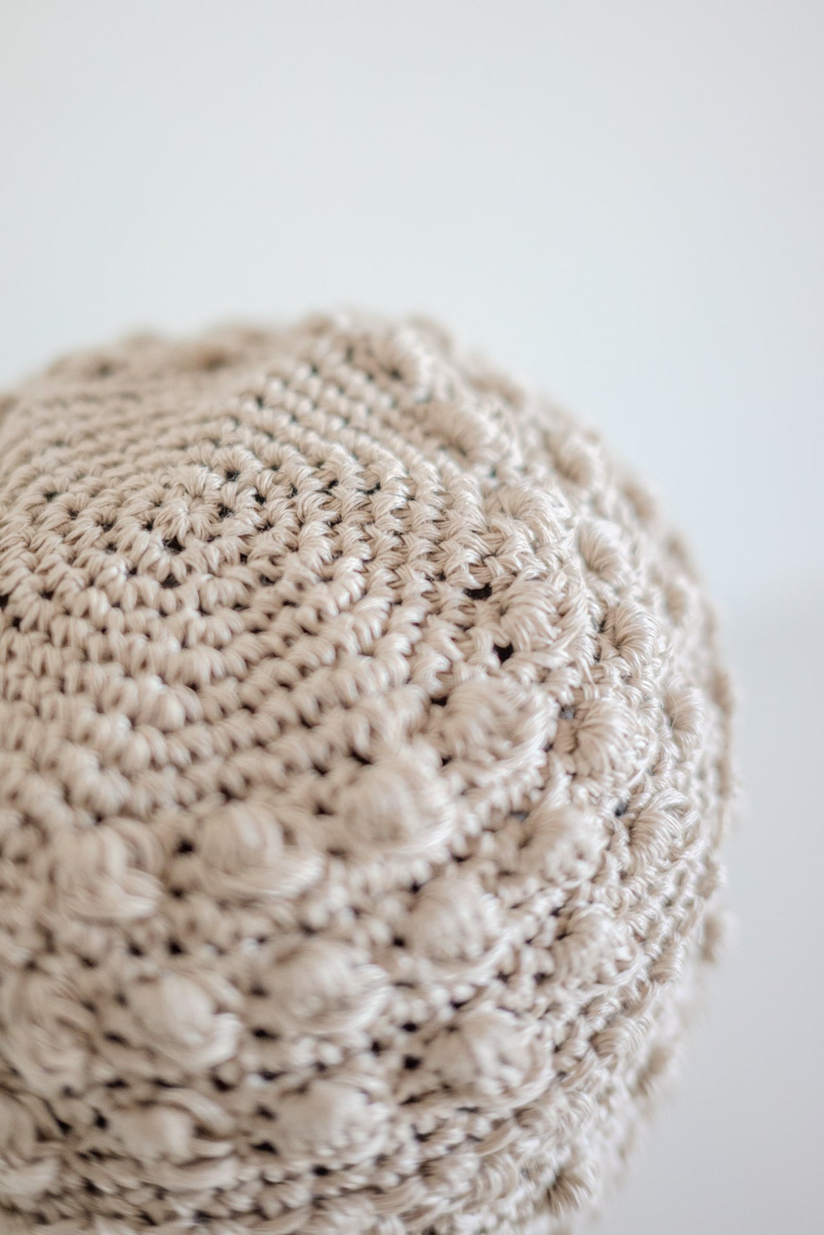 JAN-JAN VAN ESSCHE Hand Crochet Beanie Hemp Natural