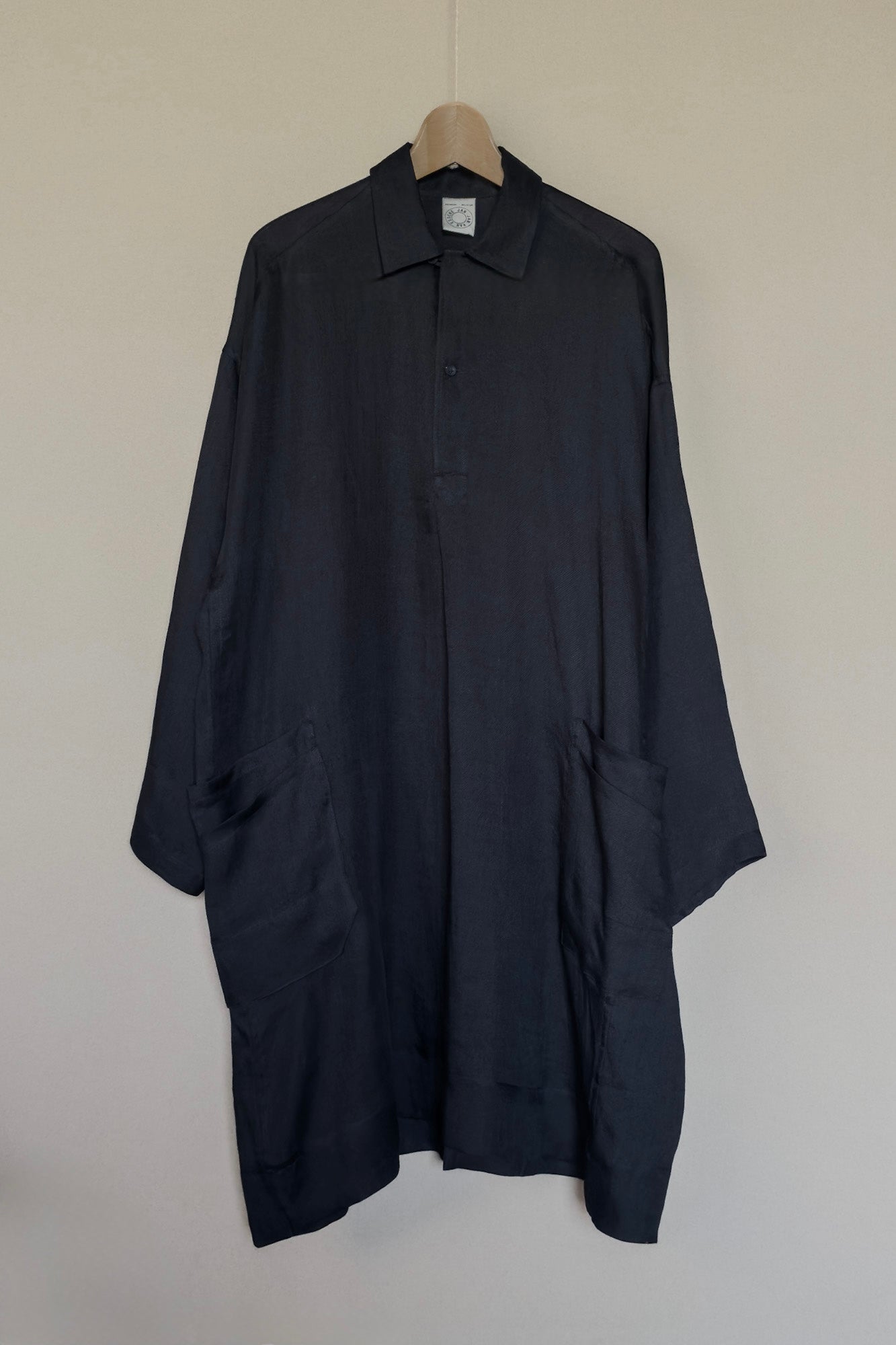 JAN-JAN VAN ESSCHE LONG TUNIC FINE CAVALRY TWILL BLACK
