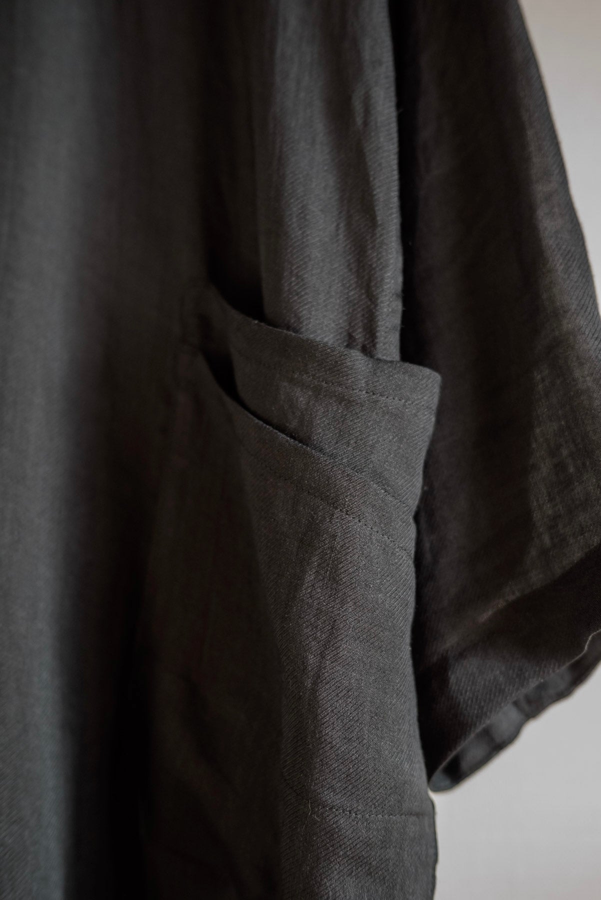 JAN-JAN VAN ESSCHE LONG TUNIC FINE CAVALRY TWILL BLACK