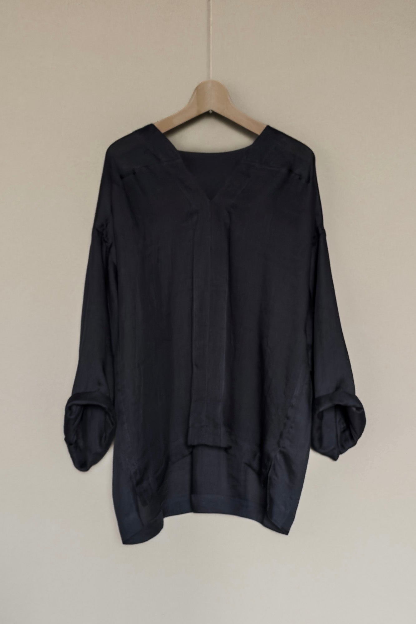 JAN-JAN VAN ESSCHE OVERSIZED LONG SLEEVE TUNIC FINE CAVALRY TWILL