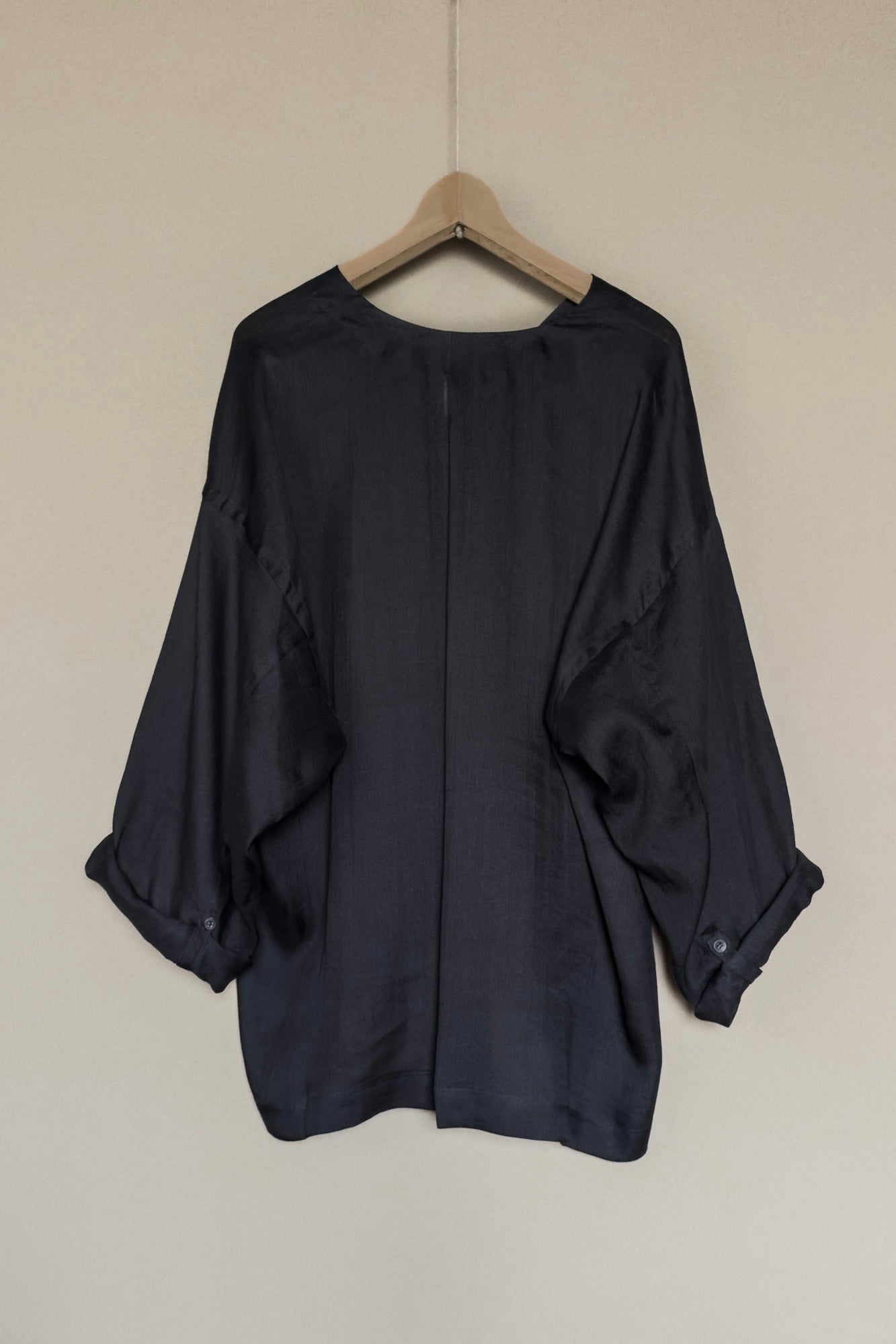 JAN-JAN VAN ESSCHE OVERSIZED LONG SLEEVE TUNIC FINE CAVALRY TWILL