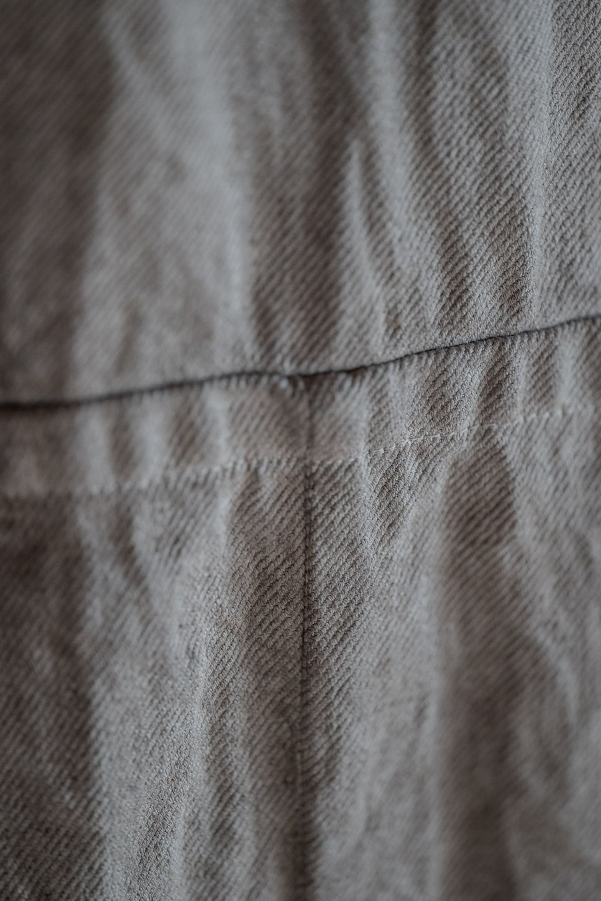 JAN-JAN VAN ESSCHE SOIL Jacket #64 in kakishibu and iron-dyed hemp cotton bamboo twill
