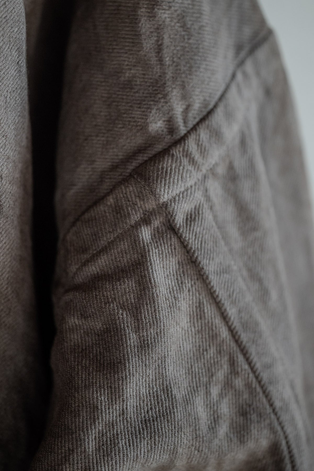 JAN-JAN VAN ESSCHE SOIL Jacket #64 in kakishibu and iron-dyed hemp cotton bamboo twill