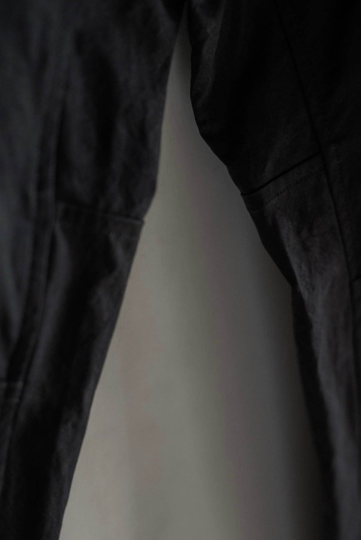 JAN-JAN VAN ESSCHE SOIL Trousers #94 in time-washed canvas — Deep Black