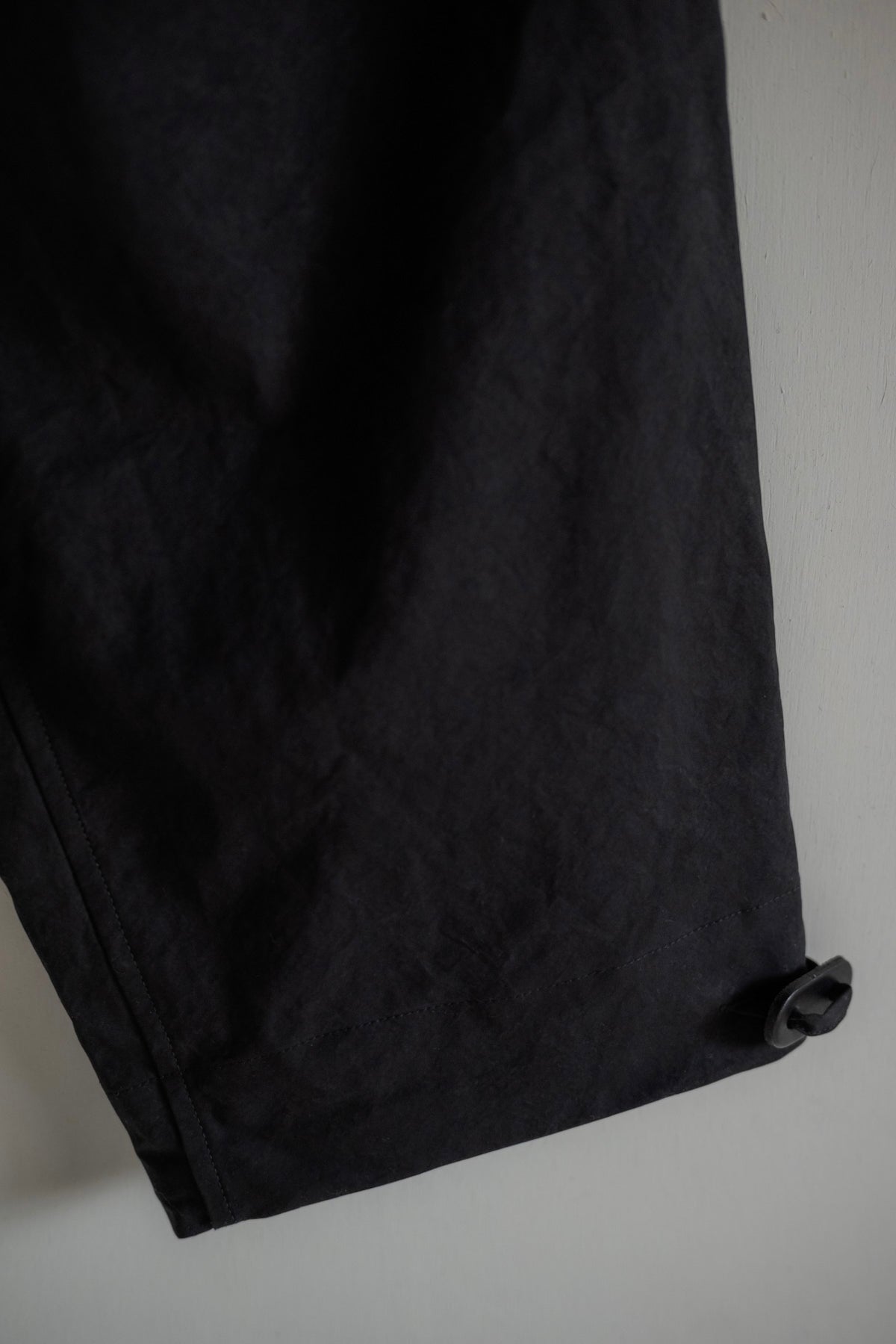 JAN-JAN VAN ESSCHE SOIL Trousers #94 in time-washed canvas — Deep Black