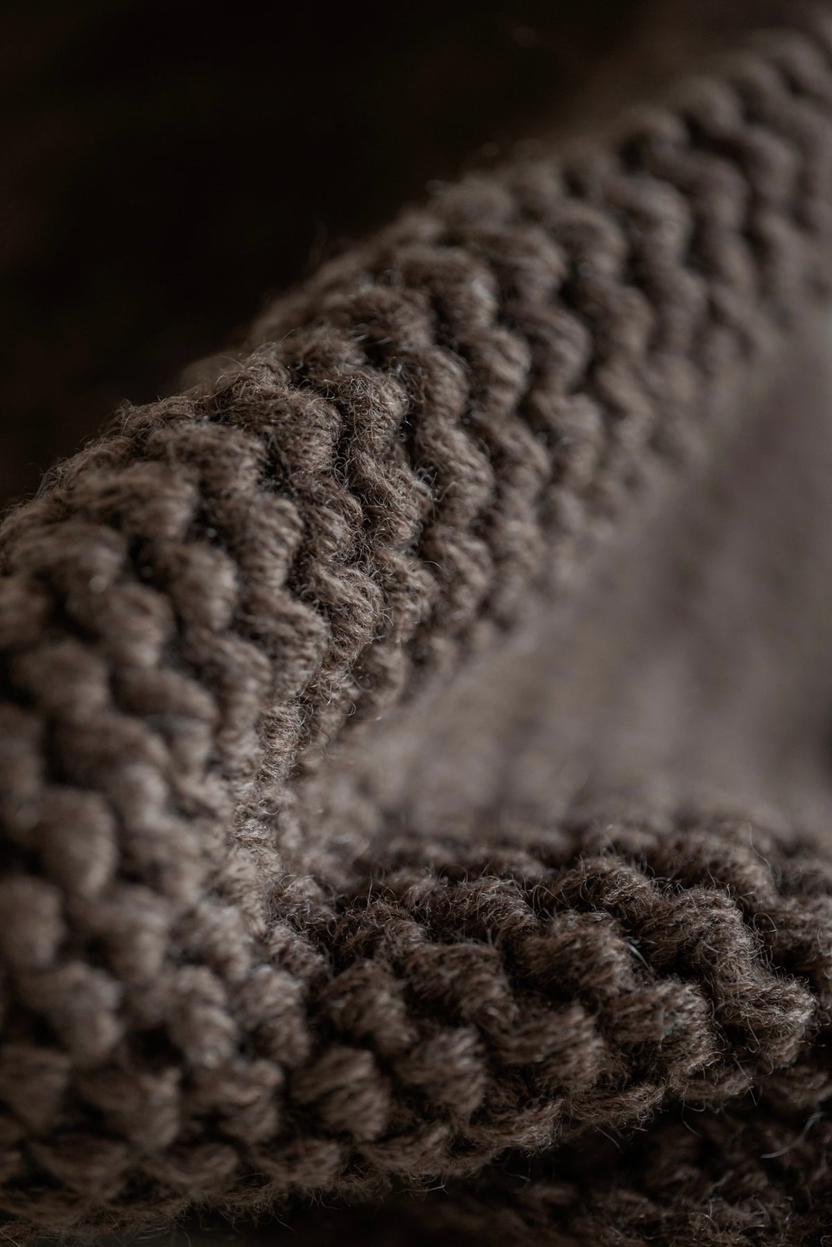 JAN-JAN VAN ESSCHE SOIL hand crochet Hat #13 in yak wool — Light Brown detail