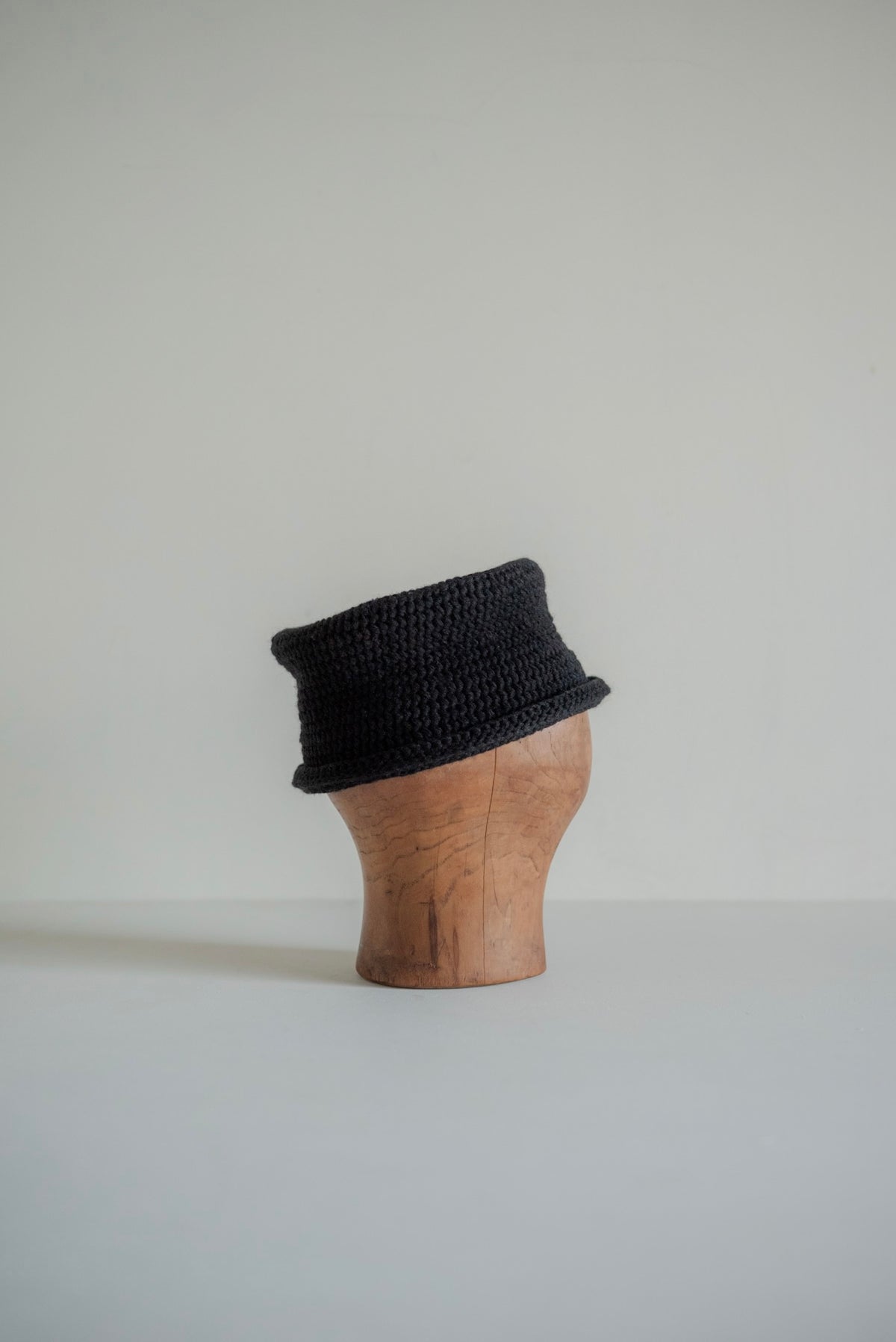 JAN-JAN VAN ESSCHE SOIL hand crochet Hat #13 in yak wool — side