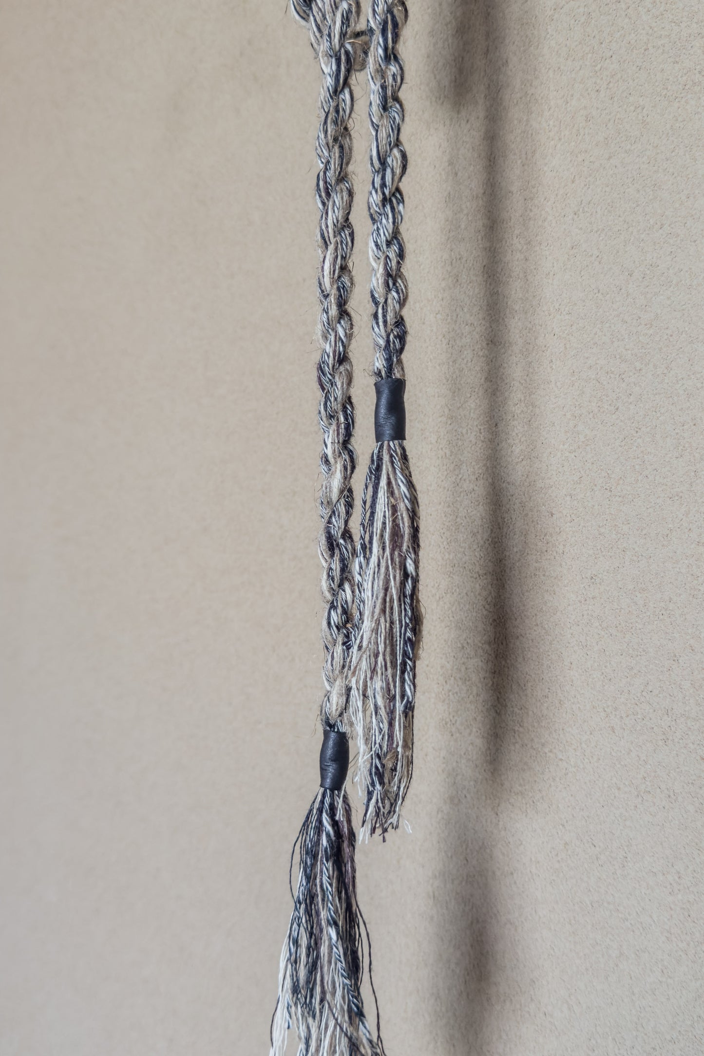 JAN-JAN VAN ESSCHE TWISTED ROPE BELT MIXED YARNS LIGHT