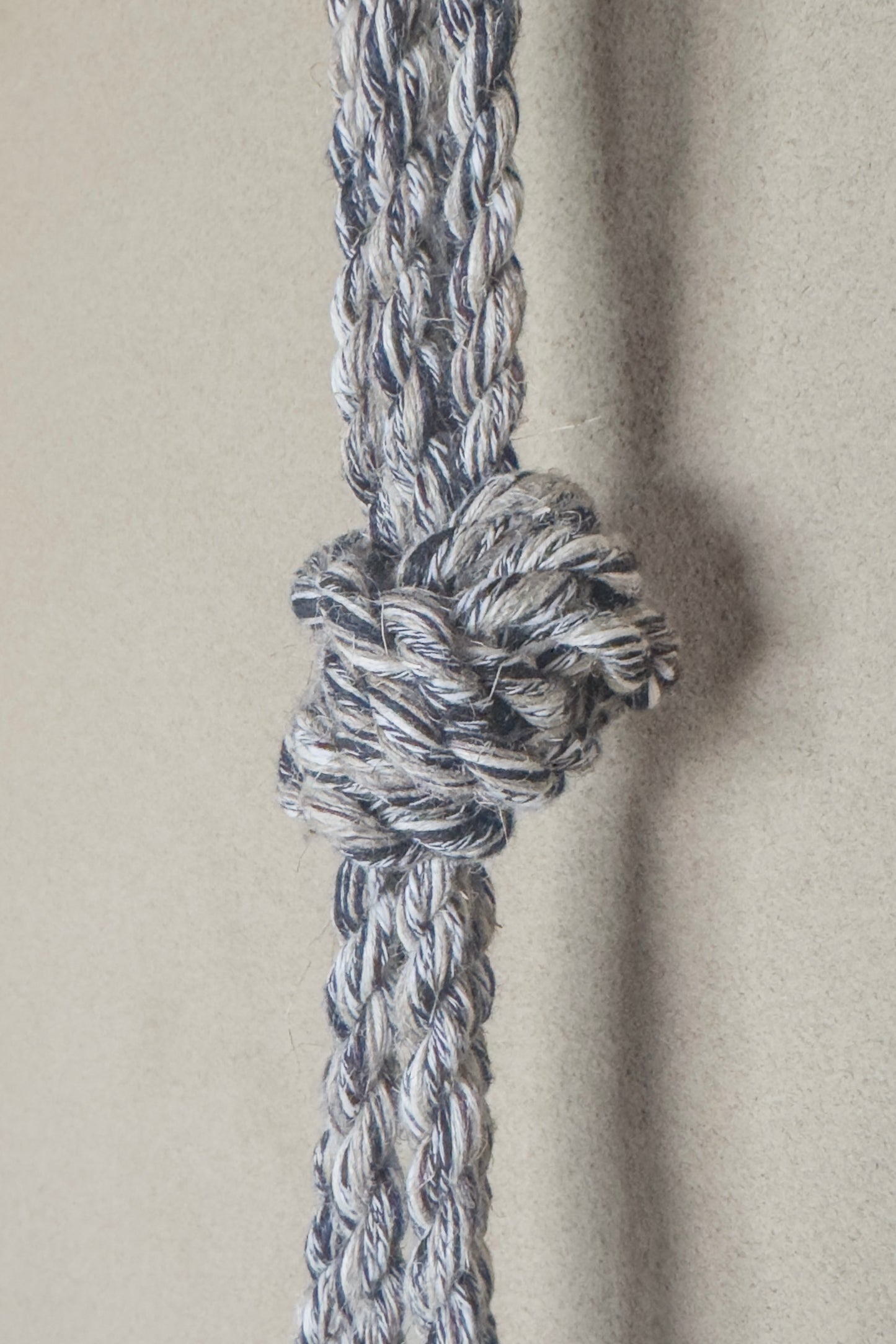 JAN-JAN VAN ESSCHE TWISTED ROPE BELT MIXED YARNS LIGHT