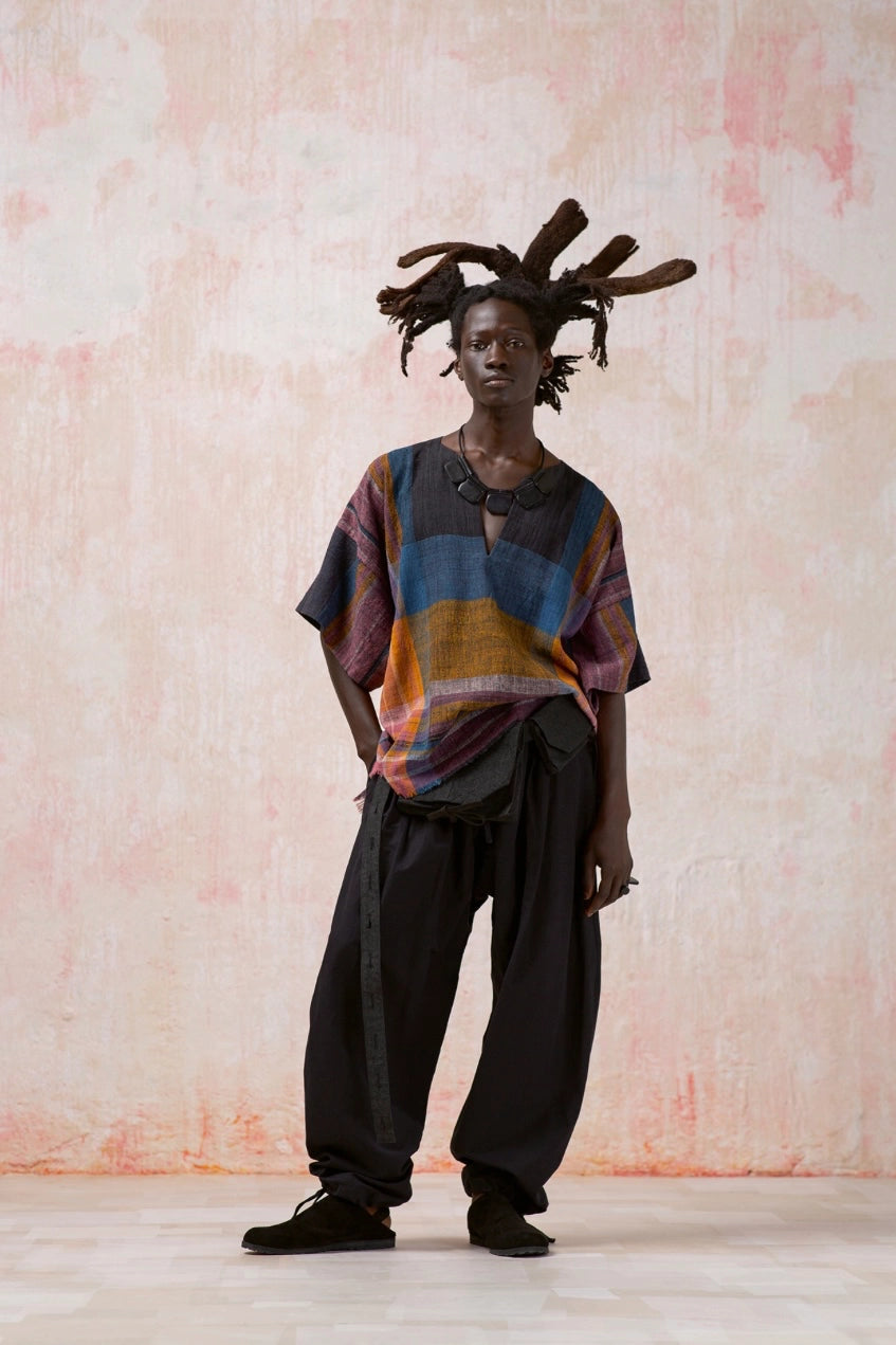 JAN-JAN VAN ESSCHE Triple Pleated Loose Trousers Black