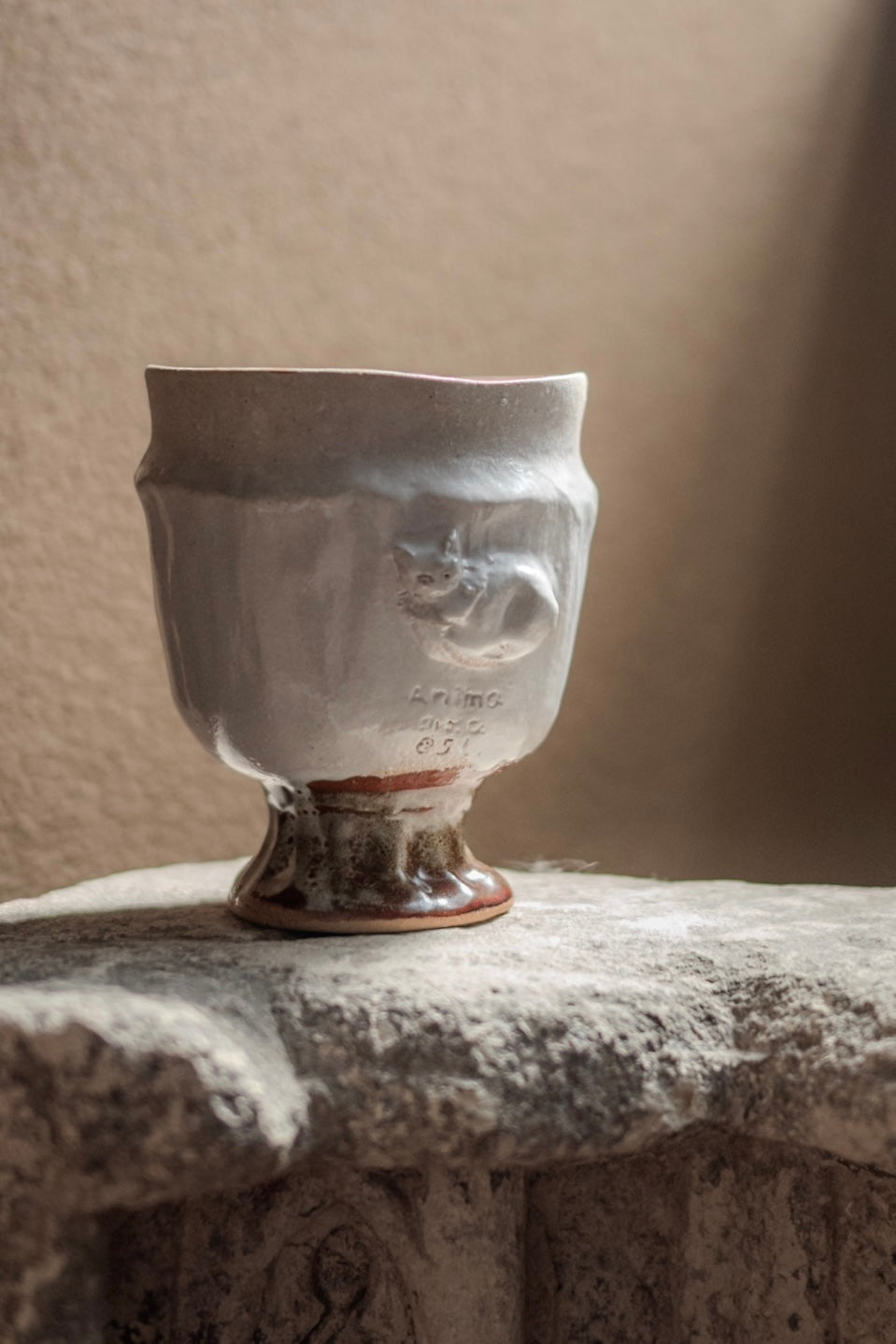 Mari Masuda Cat Goblet