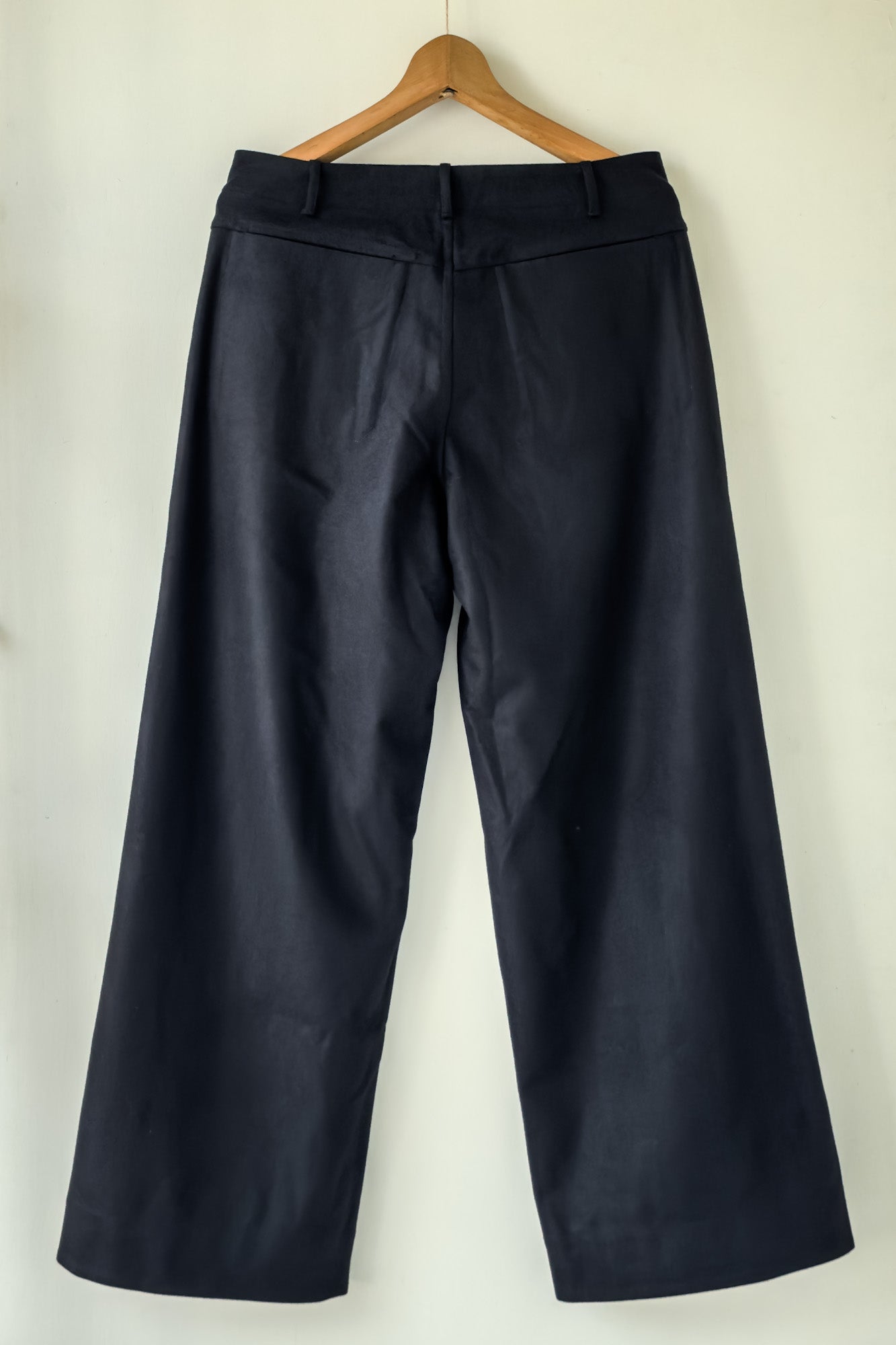 UNKRUID WIDE LEG TROUSERS BLACK FINE LODEN