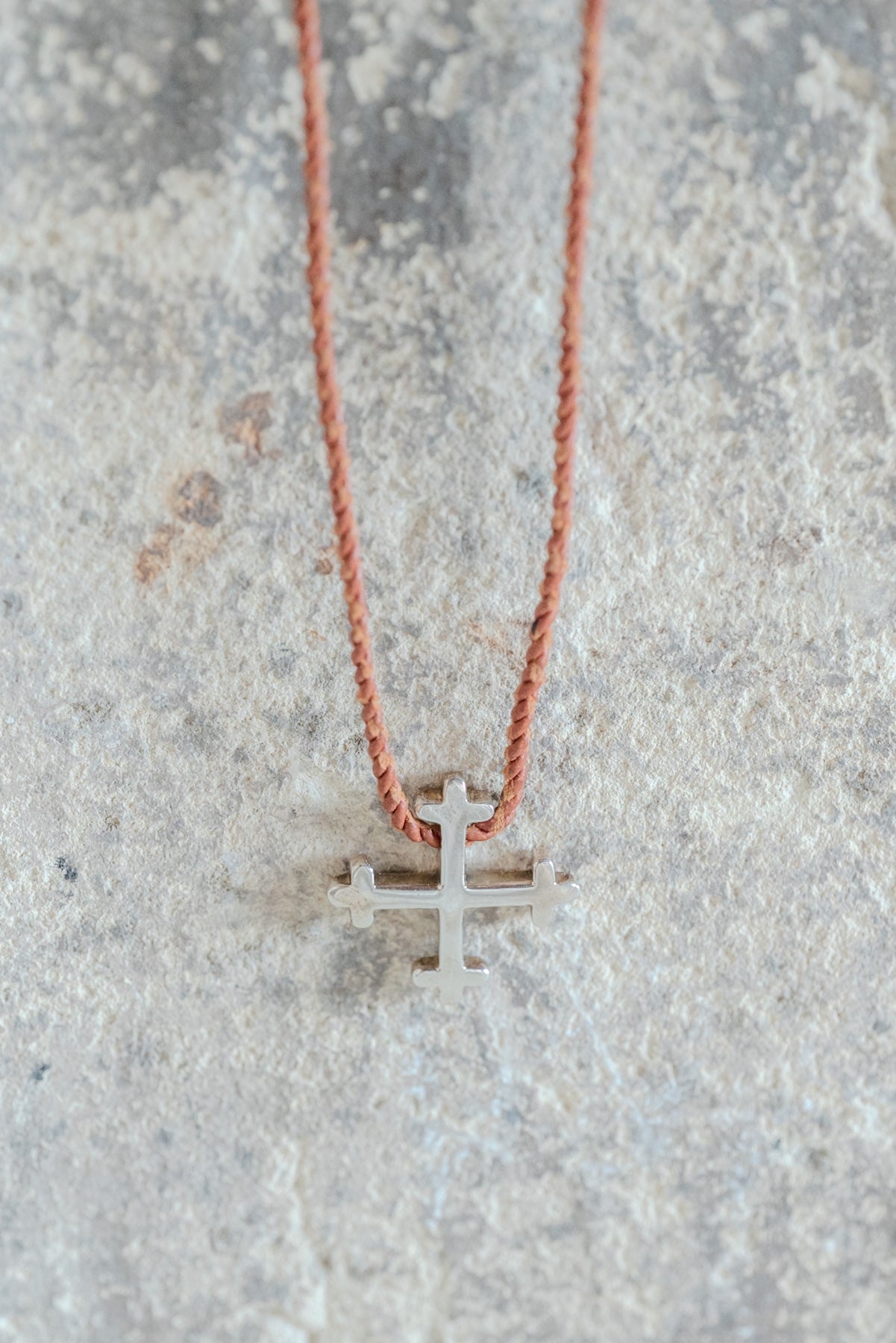 MARIA RUDMAN SILVER COLLECTION CROSS NECKLACE